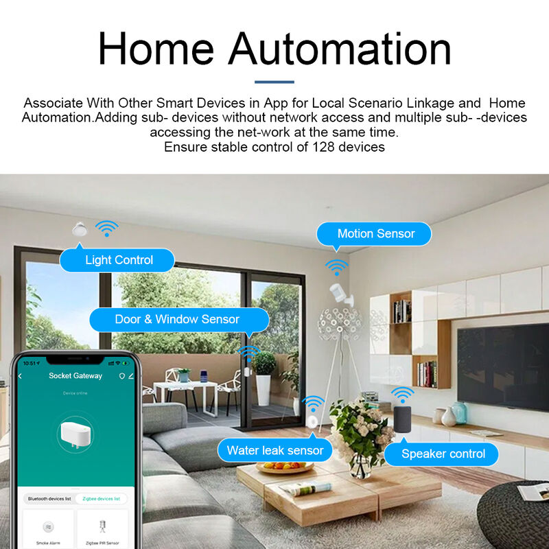 SIXWGH Smart Life Tuyz Zigbee for Bluetooth Gateway Hub 3-in-1 Multi-Protocol USB Charger Alexa/Google Home Smart Home Devices
