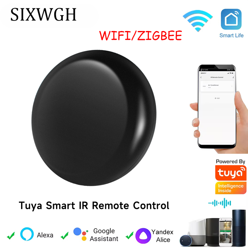 Tuya WiFi IR Remote Controler Smart Universal Infrared Smart Home APP Voice Control for TV Via Smart Life APP Alexa Google Home