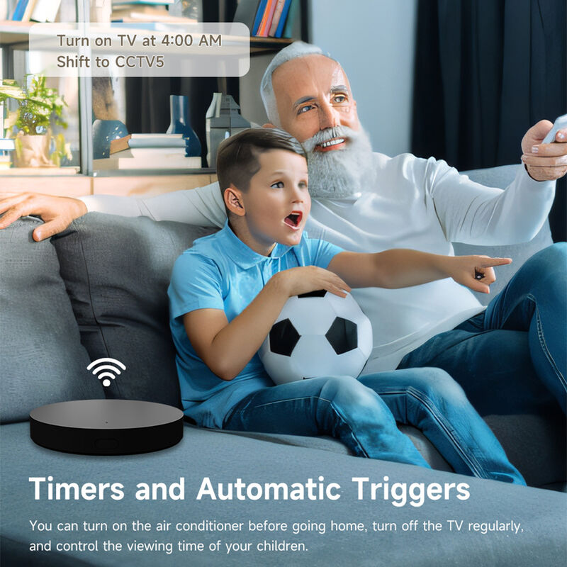 IHSENO Tuya Smart IR Remote Control, Wi-Fi Universal Infrared Controller for TV AC STB, Voice Control with Alexa Google Assistant Yandex Alice, 360° Coverage, DIY Learning