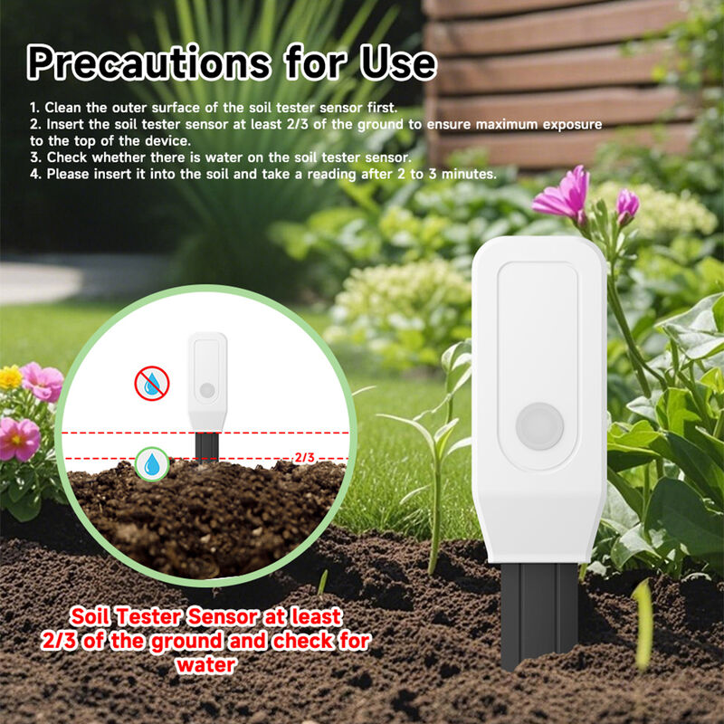 Smart Soil Tester Sensor, Zigbee/WiFi/Bluetooth Soil Moisture & Temperature Monitor with APP Remote Control, Real-Time Data Collection, Low Battery Alert, for Garden Greenhouse Indoor Plants