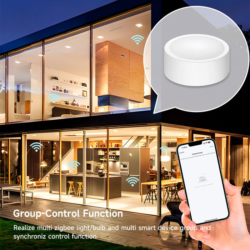 Tuya Zigbee Smart Knob Dimmer Switch, Wireless Scene Controller & Remote Dimmer for Smart Lights, Supports Single/Double/Long Press & Rotate, Works with Alexa Google Assistant, Requires Tuya Gateway