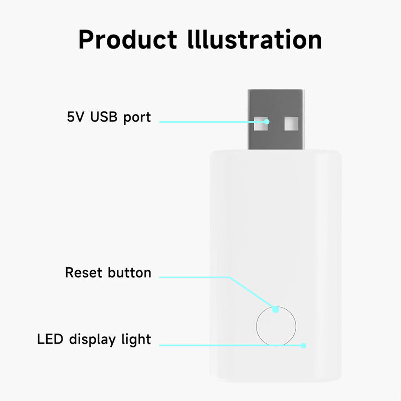 Tuya ZigBee Signal Repeater, USB Plug-and-Play Range Extender, 20-30m Coverage Expansion for Smart Home Devices, Compatible with Smart Life & Tuya App, Requires ZigBee Gateway