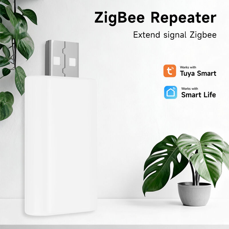 Tuya ZigBee Signal Repeater, USB Plug-and-Play Range Extender, 20-30m Coverage Expansion for Smart Home Devices, Compatible with Smart Life & Tuya App, Requires ZigBee Gateway