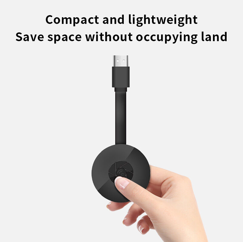 1080P Wireless Screen Sharing Device, 2.4G WiFi HDMI Dongle, Plug & Play Screen Mirroring Adapter for TV/Monitor, Compatible with iOS, Android, Windows, and Mac