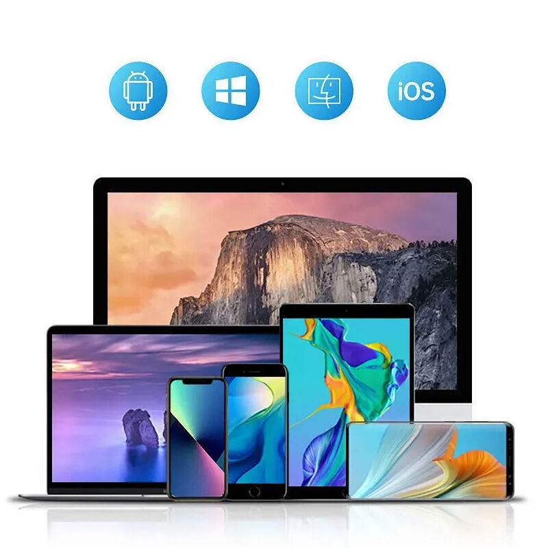 1080P Wireless Screen Sharing Device, 2.4G WiFi HDMI Mirroring Dongle, Dual Mode (Projection/Mirror), Plug & Play, Landscape/Portrait for TV, Projector, iOS, Android, Windows, Mac